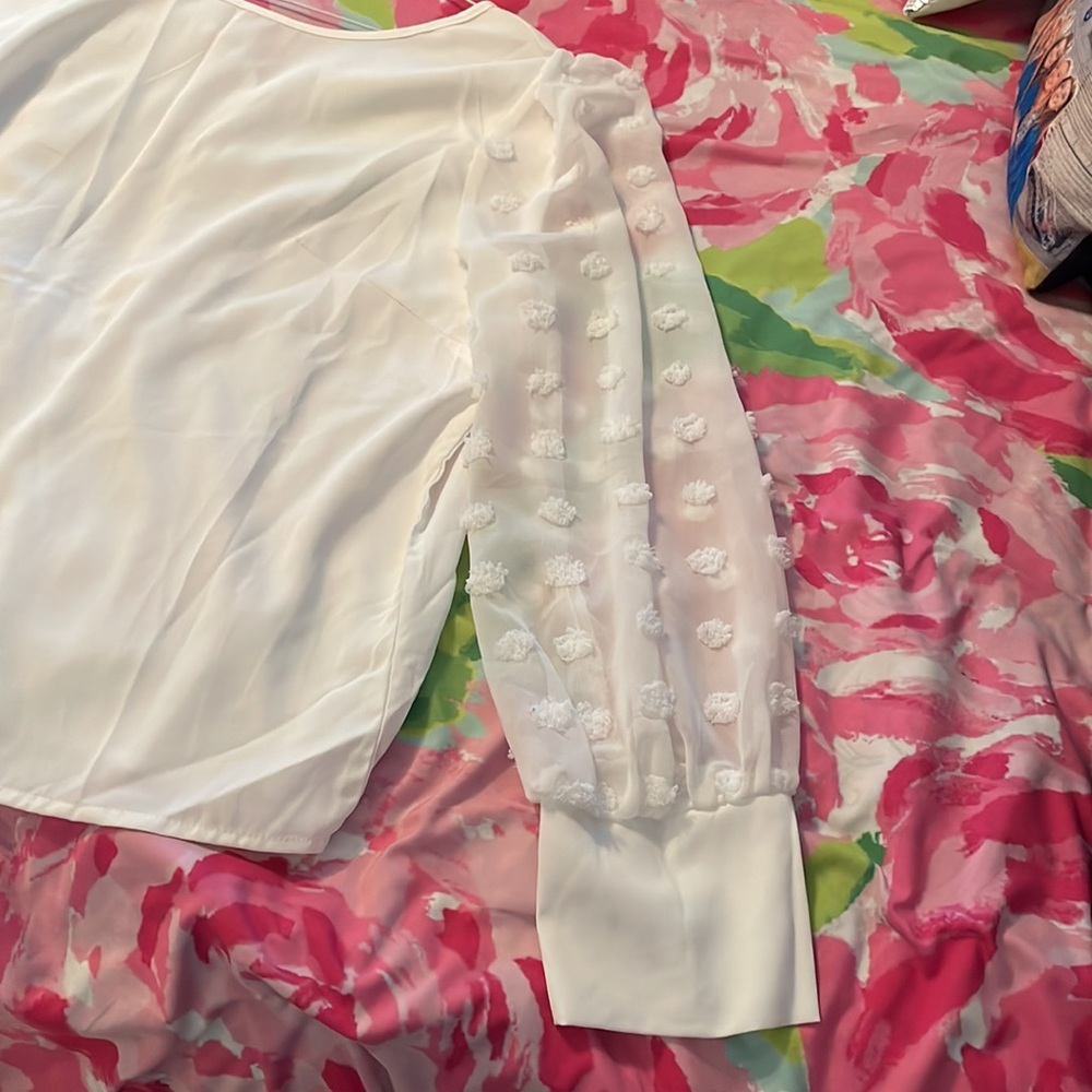 Shein white blouse - Picture 2 of 5